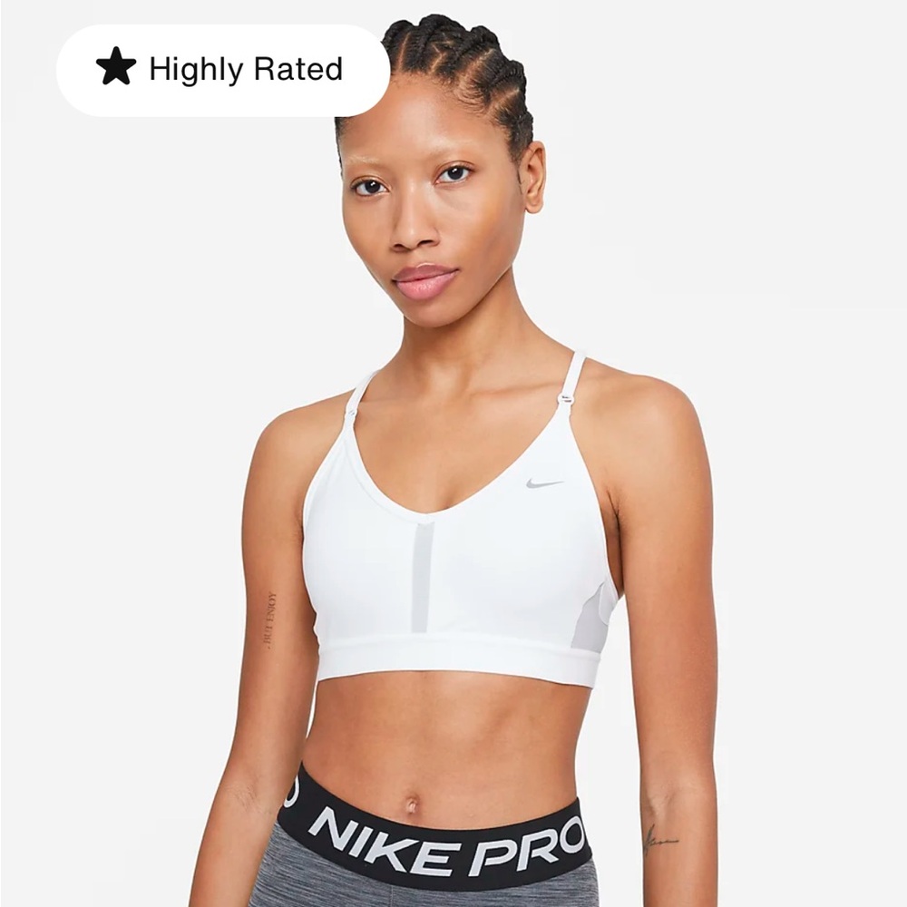 Nike Indy Light Support Sports bra white
